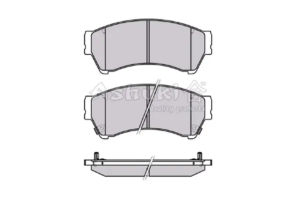 Комплект тормозных колодок, дисковый тормоз ASHUKI M05038 (фото 1)