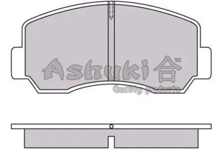 Комплект тормозных колодок, дисковый тормоз ASHUKI M05701