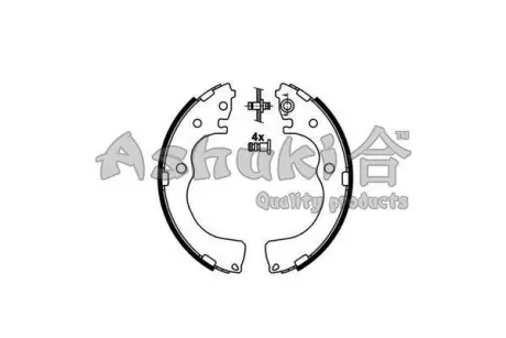 Комплект тормозных колодок ASHUKI M06812