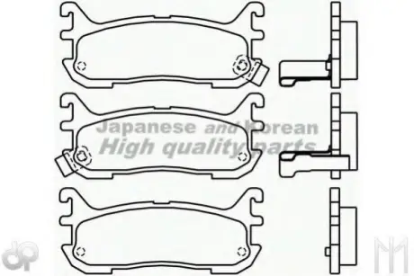 Комплект тормозных колодок, дисковый тормоз ASHUKI M07525A