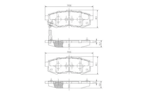 Комплект тормозных колодок, дисковый тормоз ASHUKI M07530