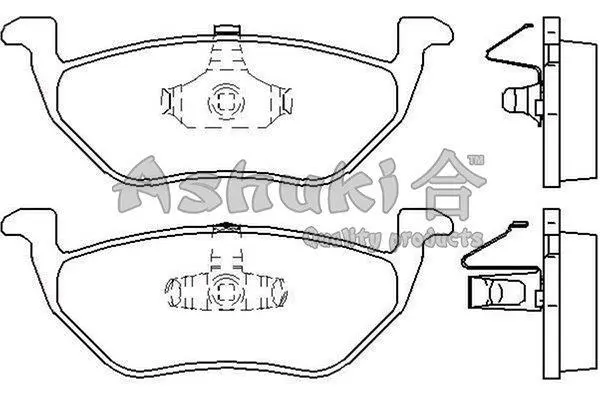 Комплект тормозных колодок, дисковый тормоз ASHUKI M07545 (фото 1)