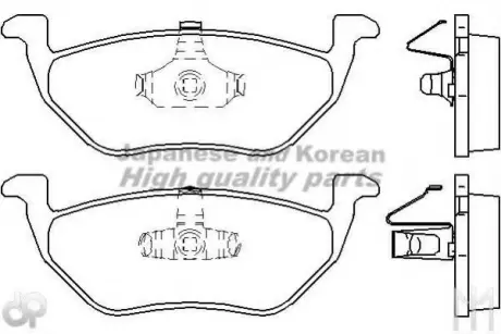 Комплект тормозных колодок, дисковый тормоз ASHUKI M07545A