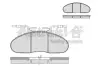 Комплект тормозных колодок, дисковый тормоз ASHUKI N00922 (фото 1)