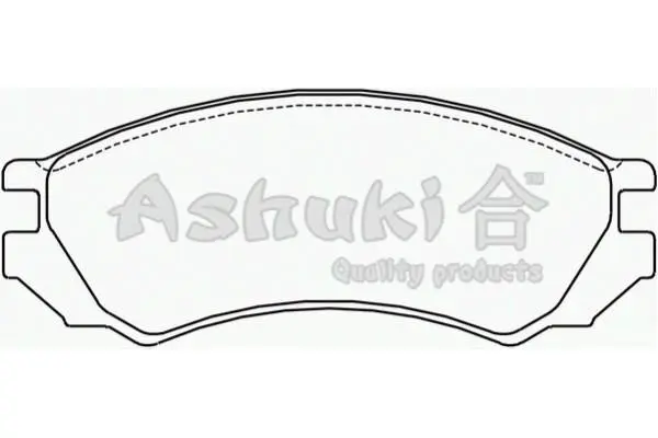 Комплект тормозных колодок, дисковый тормоз ASHUKI N00925 (фото 1)