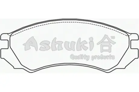 Комплект тормозных колодок, дисковый тормоз ASHUKI N00925