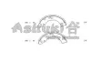 Комплект тормозных колодок ASHUKI N01103 (фото 1)