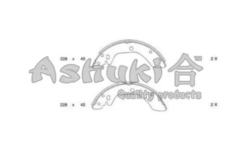 Комплект тормозных колодок ASHUKI N01104