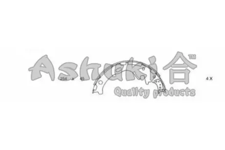 Комплект тормозных колодок ASHUKI N01107