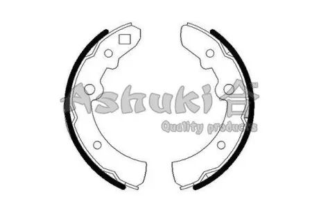 Комплект тормозных колодок ASHUKI N01161