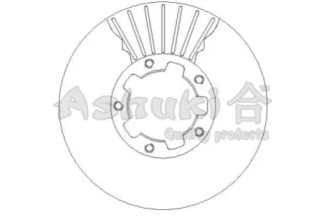 Тормозной диск ASHUKI N01386