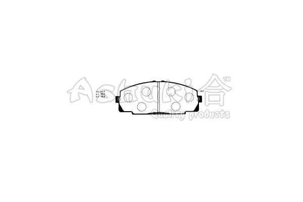 Комплект тормозных колодок, дисковый тормоз ASHUKI T11265 (фото 1)