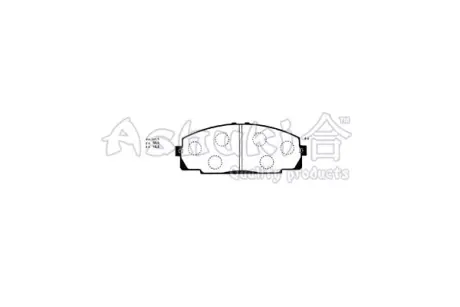 Комплект тормозных колодок, дисковый тормоз ASHUKI T11265