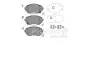 Комплект тормозных колодок, дисковый тормоз ASHUKI T11268 (фото 1)