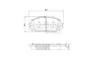 Комплект тормозных колодок, дисковый тормоз ASHUKI T11276 (фото 1)