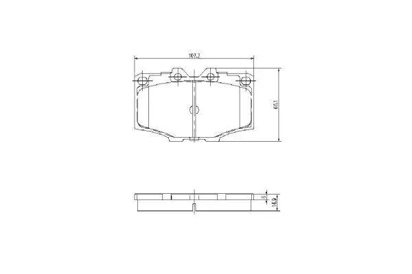 Комплект тормозных колодок, дисковый тормоз ASHUKI T11301 (фото 1)
