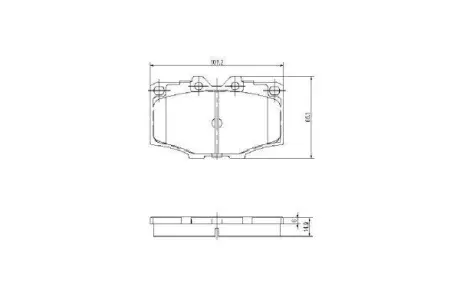Комплект тормозных колодок, дисковый тормоз ASHUKI T11301