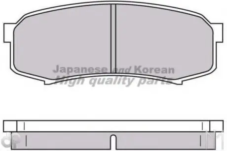 Комплект тормозных колодок, дисковый тормоз ASHUKI T11420A