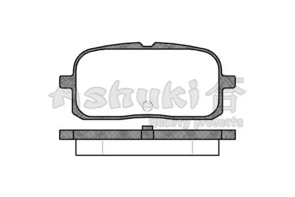 Комплект тормозных колодок, дисковый тормоз ASHUKI T11430 (фото 1)