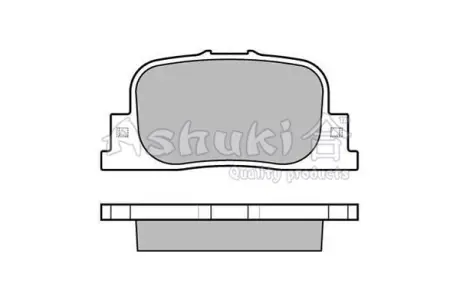 Комплект тормозных колодок, дисковый тормоз ASHUKI T11438