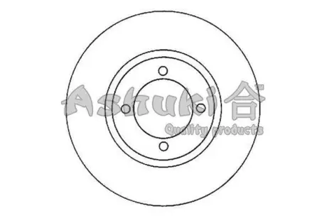 Тормозной диск ASHUKI T60314