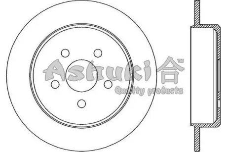 Тормозной диск ASHUKI US104329
