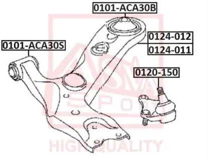 Автозапчасть ASVA 0101ACA30B