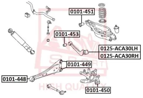 Автозапчасть ASVA 0125ACA30LH