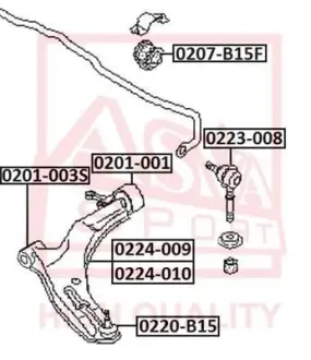 Автозапчасть ASVA 0223008