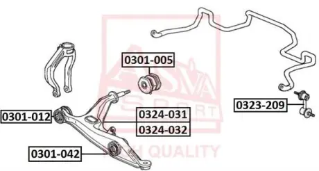 Автозапчасть ASVA 0323209