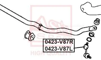 Автозапчасть ASVA 0423V87L