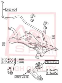 Автозапчасть ASVA 0523004