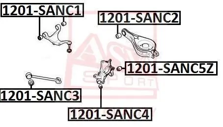 Автозапчасть ASVA 1201SANC3