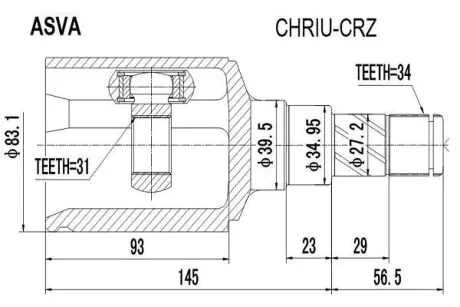 Автозапчасть ASVA CHRIUCRZ