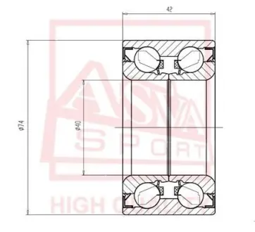 Автозапчасть ASVA DAC40740042