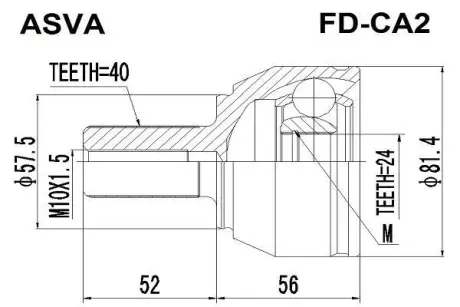 Автозапчасть ASVA FDCA2