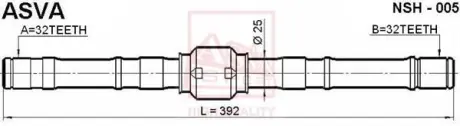 Автозапчасть ASVA NSH005