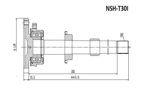 Автозапчасть ASVA NSHT30I