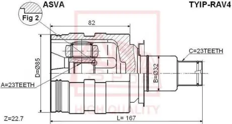 Автозапчасть ASVA TYIPRAV4