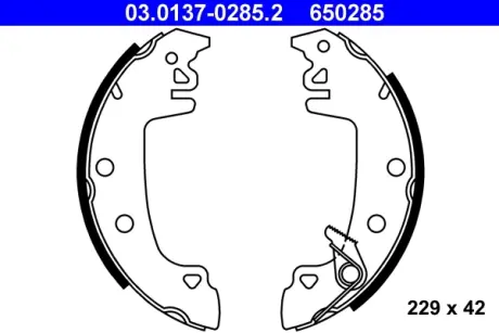 Комплект тормозных колодок ATE 03013702852
