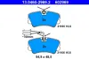 Комплект тормозных колодок, дисковый тормоз ATE 13046029692 (фото 1)