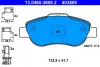 Комплект тормозных колодок, дисковый тормоз ATE 13046038092 (фото 1)