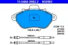 Комплект тормозных колодок, дисковый тормоз ATE 13046039022 (фото 1)