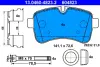 Комплект тормозных колодок, дисковый тормоз ATE 13046048232 (фото 1)