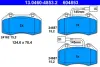 Комплект тормозных колодок, дисковый тормоз ATE 13046048532 (фото 1)