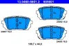 Комплект тормозных колодок, дисковый тормоз ATE 13046056012 (фото 1)