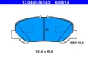 Комплект тормозных колодок, дисковый тормоз ATE 13046056142 (фото 1)