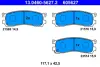 Комплект тормозных колодок, дисковый тормоз ATE 13046056272 (фото 1)