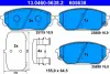 Комплект тормозных колодок, дисковый тормоз ATE 13046056382 (фото 1)