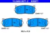 Комплект тормозных колодок, дисковый тормоз ATE 13046058712 (фото 1)